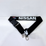 NISSAN (чёрный) Люкс / Брелок, шнурок для ключей на шею NISSAN (Ниссан), ланъярд, крафт, чёрный (1 шт)
