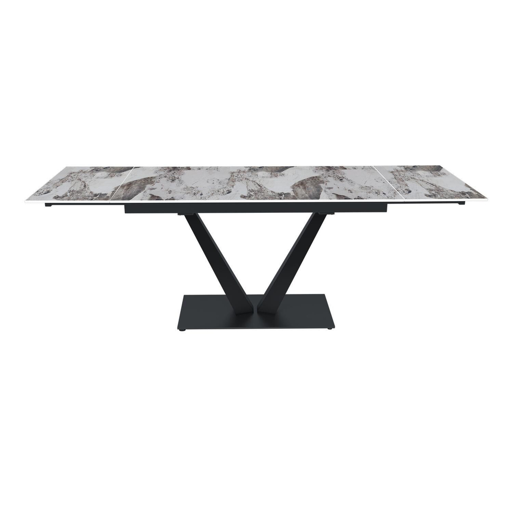 Стол раскладной Malibu (140+40+40), керамика глянцевая Pandora