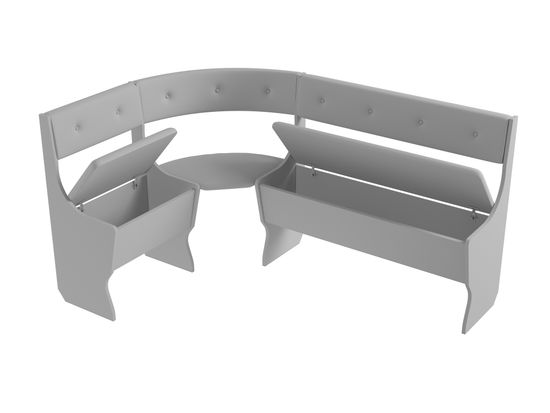 Кухонный уголок bello "Оливьер" (Белый/Рогожка Savana Plus Ivory (AT)) -G/Л1