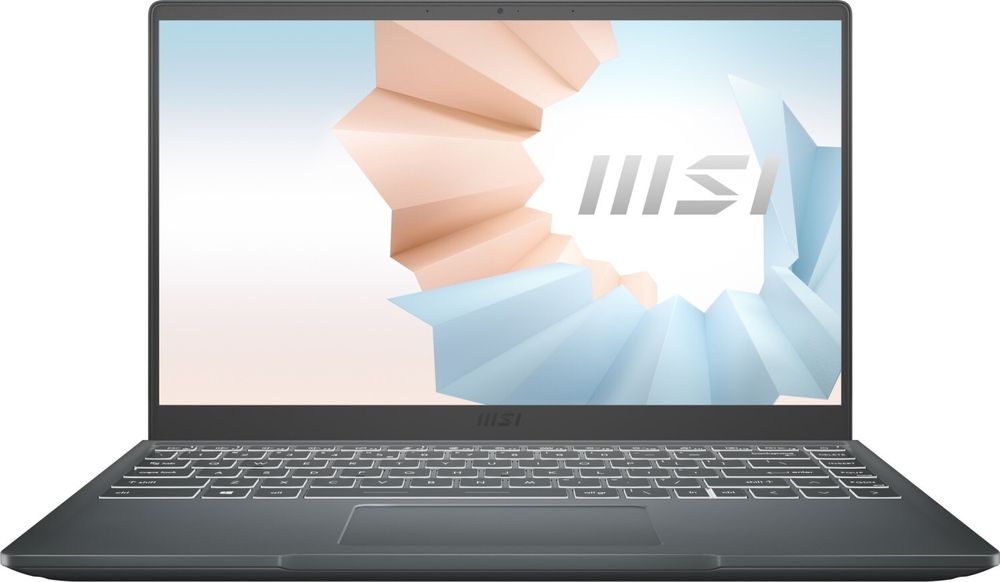 Ноутбук MSI Modern 14 14&amp;quot; IPS 1920x1080, Intel Core i5 1155G7 2.5GHz, 8Gb RAM, 512Gb SSD, без OC, серый (9S7-14D334-648)