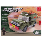 Конструктор блочный Аусини Армия 185дет., коробка 22409