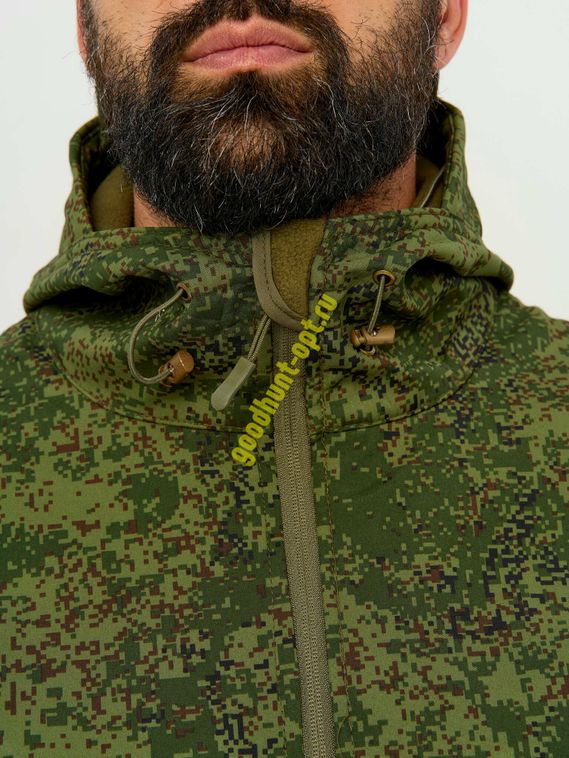 Костюм тактический утепленный Softshell Пиксель