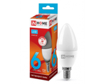 Лампа светодиодная LED-СВЕЧА-VC 6Вт 230В Е14 4000К БЕЛЫЙ 570Лм IN HOME