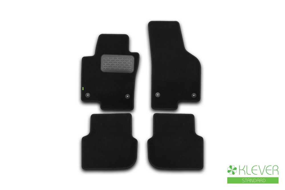 Коврики в салон Klever Standard VOLKSWAGEN Jetta 2010-2015, 2014-2018, седан, 4 шт. (текстиль) Klever.KVR02513801210KH