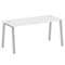 Metal System Стол письменный на А-образном м/к БА.СП-4 Белый/Металл Серый 1600*720*750