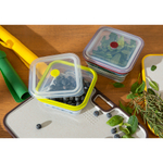 Контейнер для переноски и хранения силиконовый квадратный складной silikobox, 1,2 л, темно-сливовый