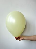 S Шар пастель 12'' / 30 см №5 светло желтый макарун (БГ-17)