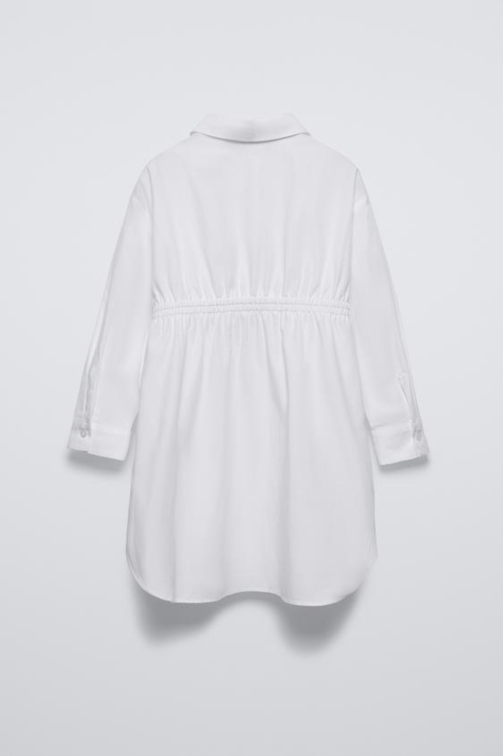 ZARA ПЛАТЬЕ-РУБАШКА, БЕЛЫЙ