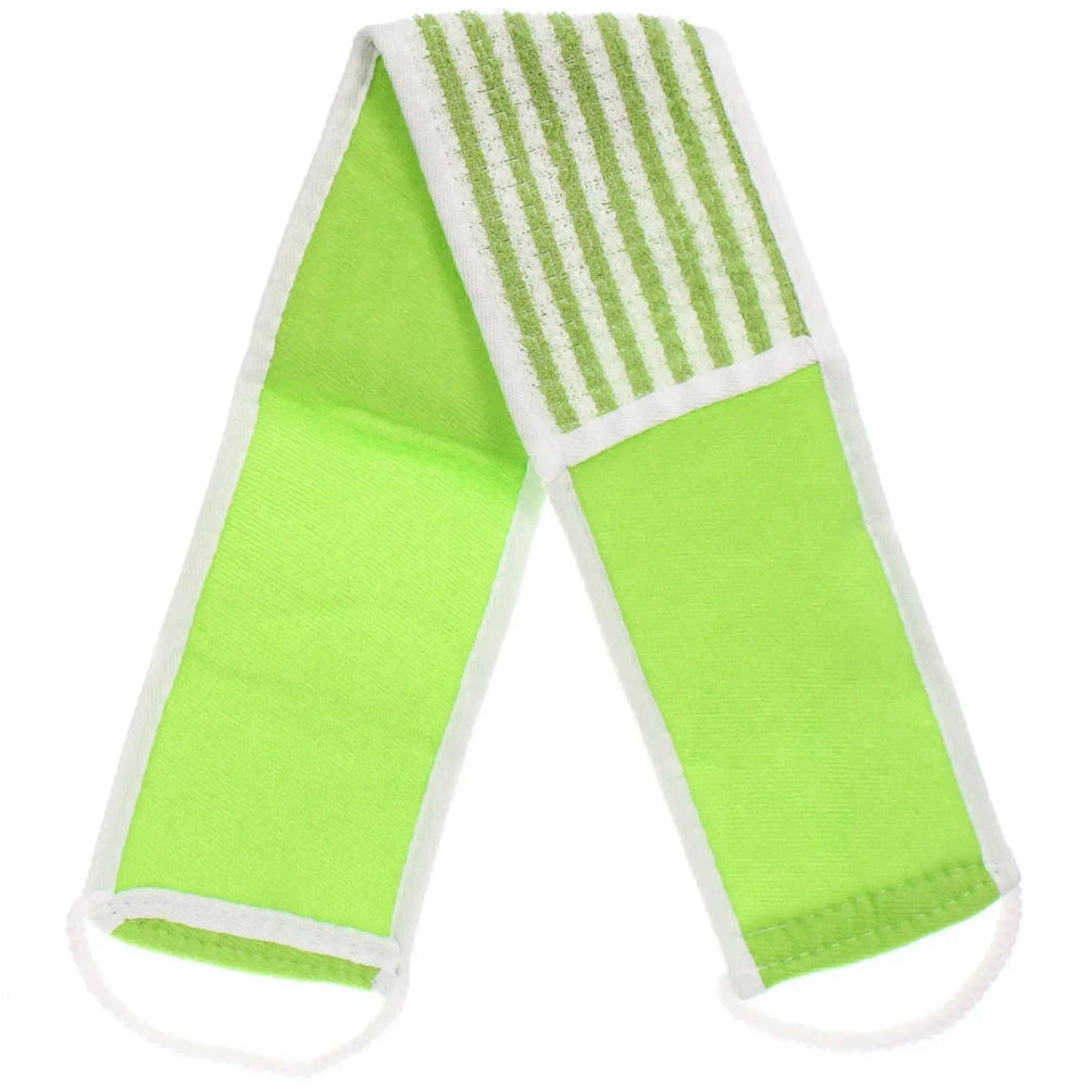 Мочалка для тела «ULTRAMARIN VERONA», комбинированная, цвет зеленый, 70*11см