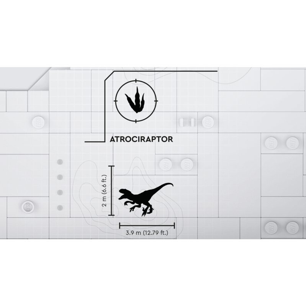 Конструктор LEGO Jurassic World - Побег тираннозавра Рекса и атроцираптора 76948