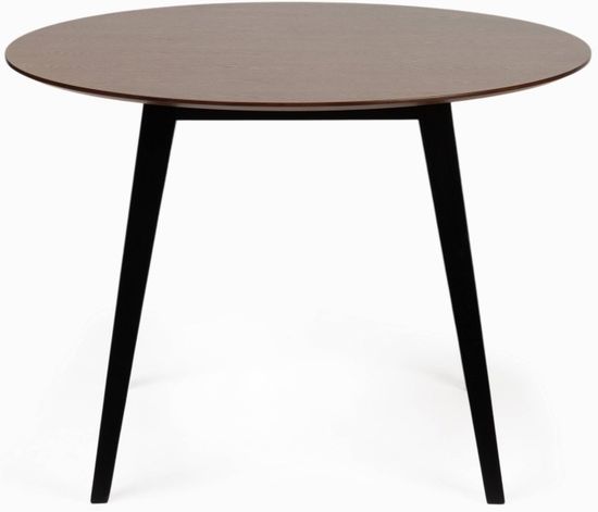 Обеденный стол Platon диаметр 107 ножки дуб, столешница шпон ясеня