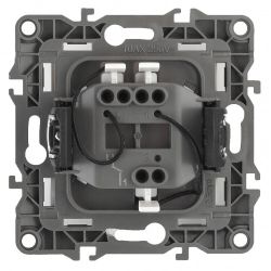 12-1102-03 ЭРА Выключатель с подсветкой, 10АХ-250В, IP20, Эра12, алюминий