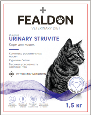 Сухой корм для кошек Fealdon URINARY STRUVITE