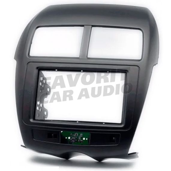 Рамка CARAV 11-103 2DIN Mitsubishi ASX, RVR, Outlander Sport 2010-16/Peugeot 4008 2012+/CITROEN C4 Aircross 2012+ с платой для сохр. ф-ии сигн. ламп AirBag и авар.