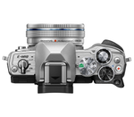 Беззеркальный фотоаппарат OM System OM-D E-M10 Mark IV Kit 14-42 EZ + 40-150 R, серебристый