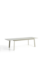 Раздвижной уличный стол Brela из алюминия цвета экрю 205(287) x 100 см