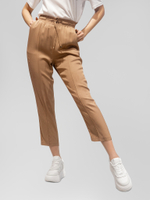 Костюм Lefon 130432 однотонный из пиджака на одну пуговицу и укороченных штанов на резинке