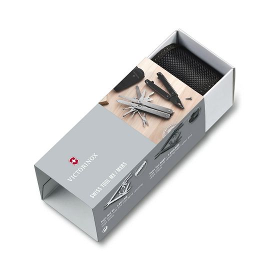 Мультитул 3.0224.MN SwissTool Spirit клинок из стали X50CrMoV15, рукоять нерж. сталь