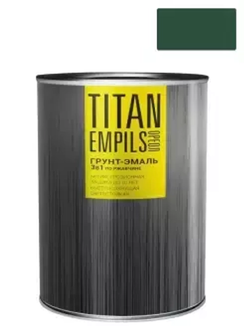 Грунт-эмаль для металлических поверхностей 3 в 1 Ореол Титан гладкая зеленая RAL 6005