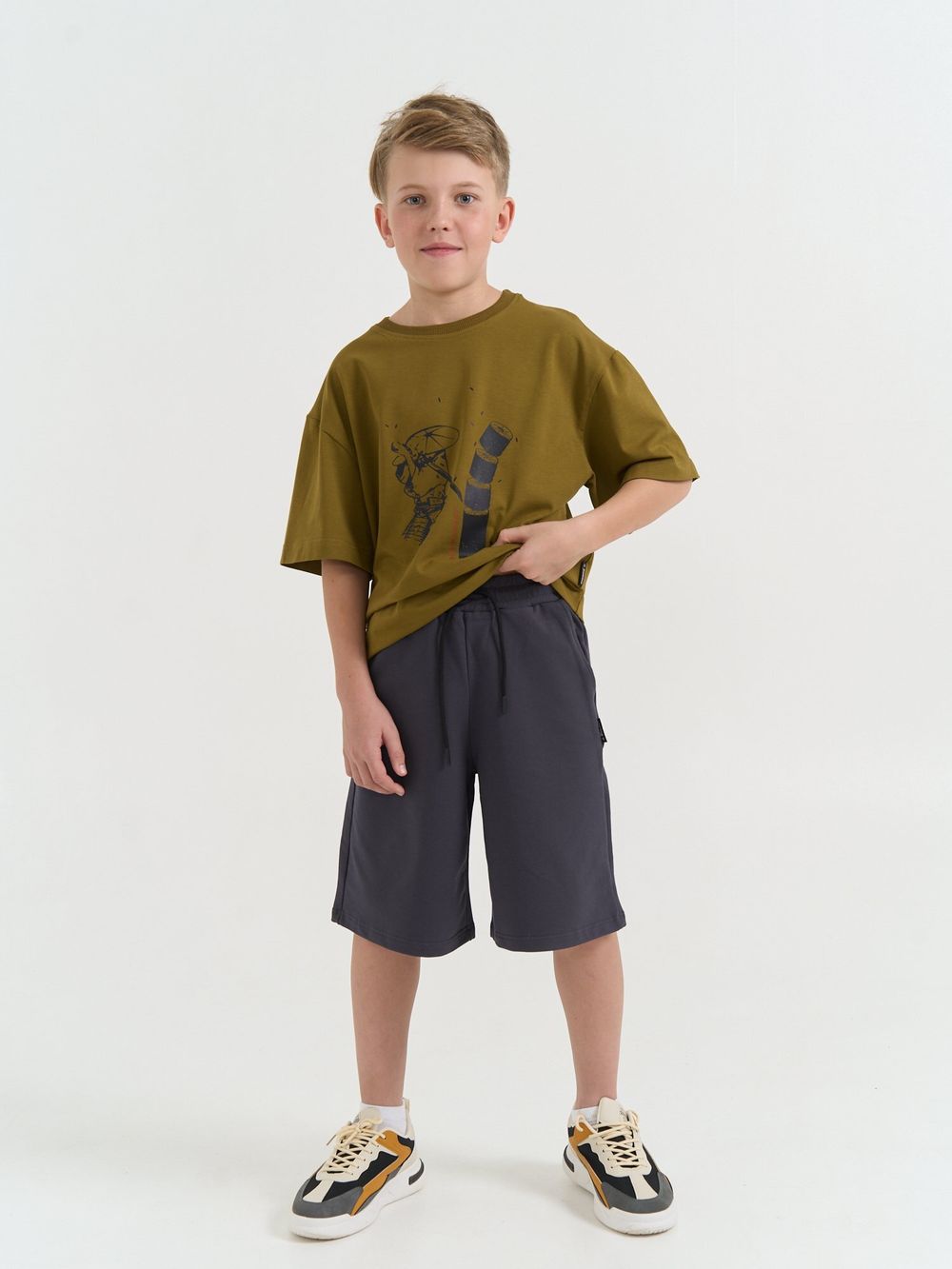 Шорты бермуды "Графит" 7+