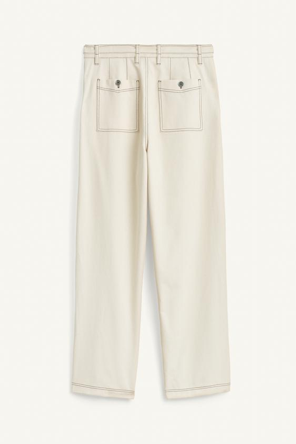 ZARA ПРЯМЫЕ БРЮКИ СВОБОДНОГО КРОЯ, ЭКРЮ