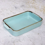 Форма для запекания керамическая «Tiffany Blue» 27*15*4,5см
