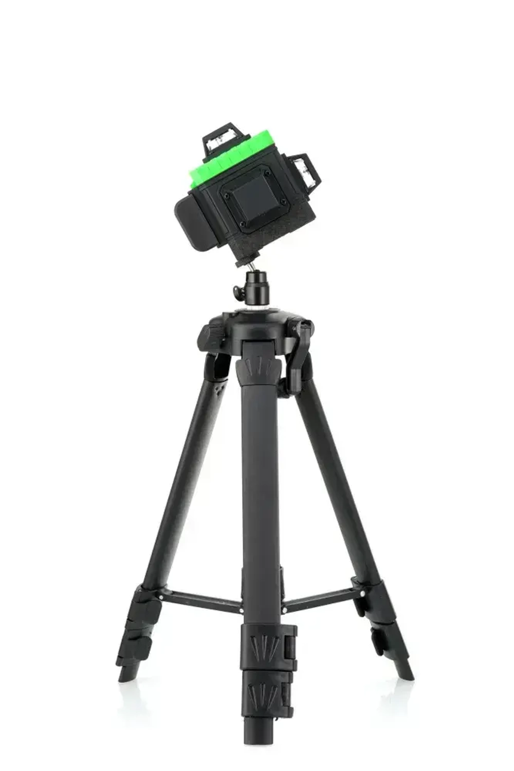 HIBIRU / Профессиональный лазерный уровень 3D со штативом, зеленый луч V-Basic дальность 30м, 12 лучей 360 градусов, самовыравнивание, кейс, пульт, откалиброван, гарантия