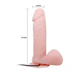 Реалистичный вибратор с пультом управления Oliver (19,5×4,4 см)