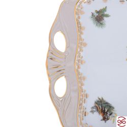 Блюдо квадратное Queen's Crown Aristokrat Охота бежевая 45*25см