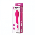 Изогнутый вибратор MIRA (10 режимов) (Цвет: розовый с белым)