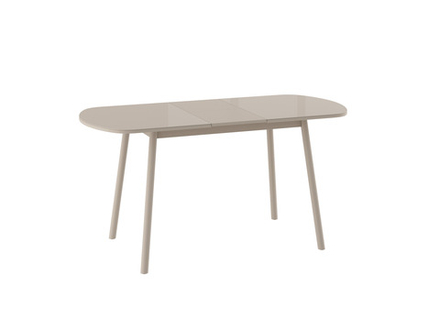 Стол МАМАДОМА Раунд 120, Стекло/Капучино