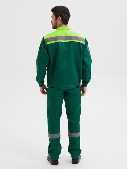 Костюм "Нова" полукомбинезон (зеленый/лимон)