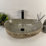 Раковина из речного камня RS-65521 61*39*15 0858