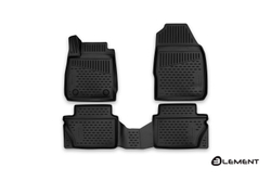 Коврики 3D в салон FORD Fiesta, 2015-, 4 шт. (полиуретан) Element.ELEMENT3D1658210K