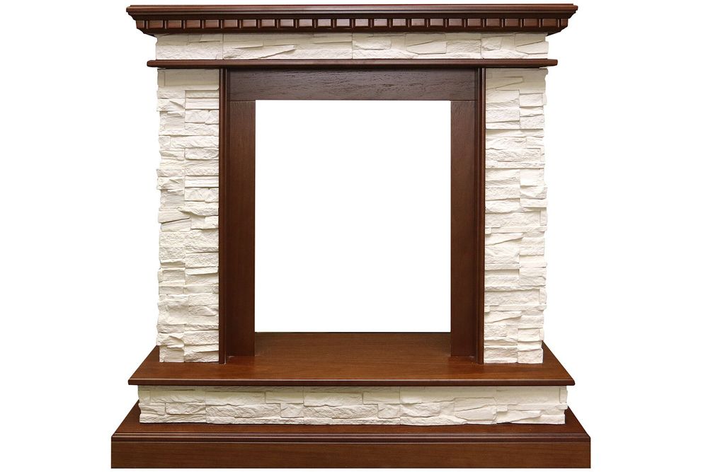 Портал Royal Flame Calgary - Дуб / Сланец бежевый