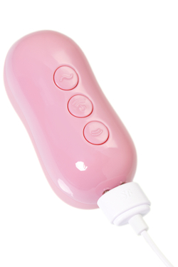 Вакуум-волновой бесконтактный стимулятор клитора Satisfyer Cotton Candy, силикон, розовый, 8,6 см
