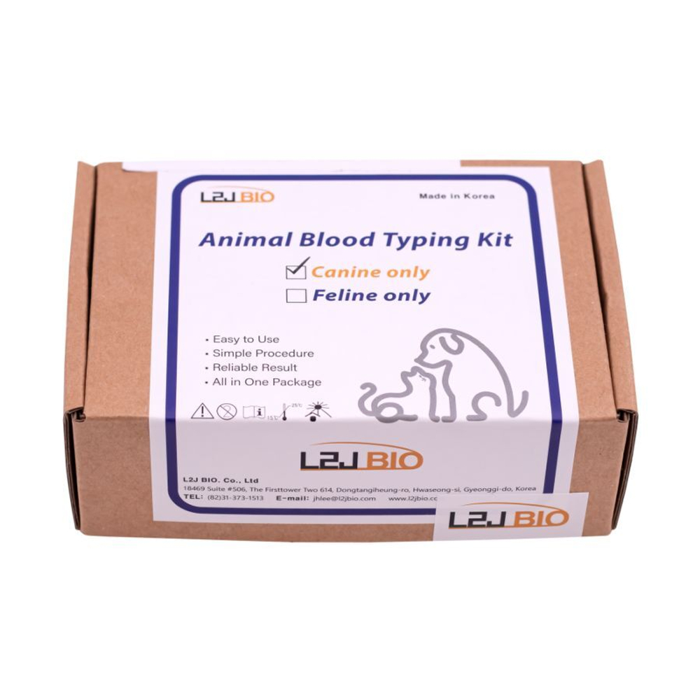Тест на группу крови собак L2J BIO (5 тестов в упаковке)