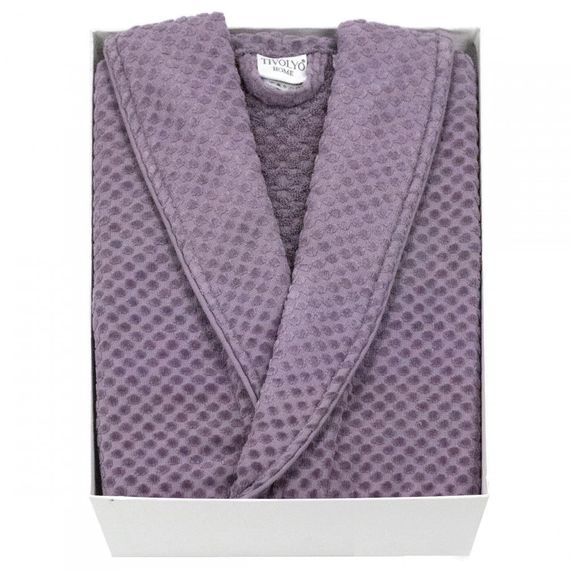 Lisa фиолетовый махровый женский халат  Tivolyo Home (Турция)