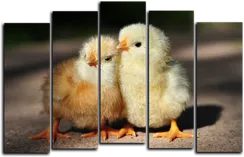 Модульная картина "Птенчики"