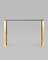 Консоль КРОСС 115*30 золото стекло smoke