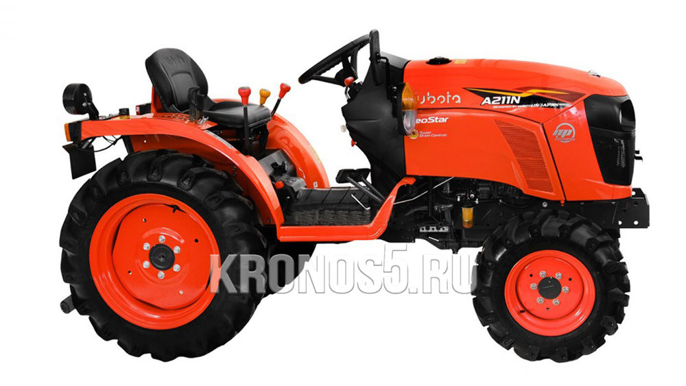 Трактор Kubota | Кубота A211N-OP 9+3 (Kubota India) STD agri 7.00-12 / 8.3-20 (с ПСМ)