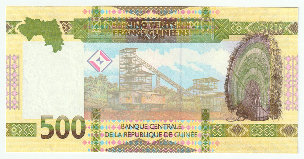 Guinea, 500 Francs, 2022, UNC