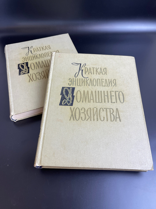 2 тома книги "Краткая энциклопедия домашнего хозяйства" 1960 год СССР . Бондаренко Власов Лифшиц