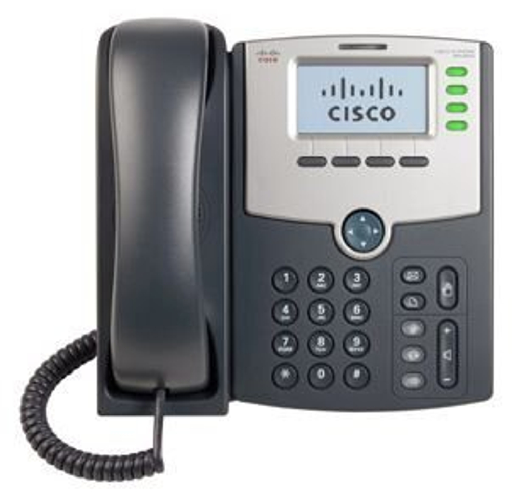 VoIP-телефон Cisco SPA504G черный/серебристый