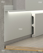 Скрытый плинтус Pro Design 323A анодированный 2700мм