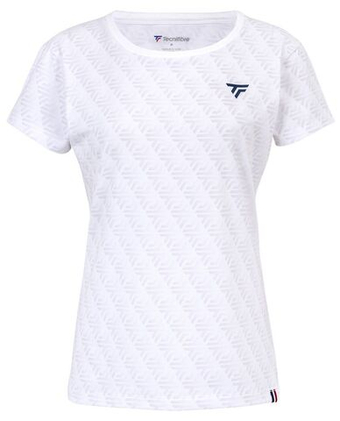 Женская теннисная футболка Tecnifibre Women Graphic Stretch - белый