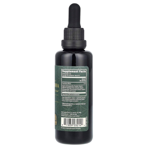 Global Healing, необработанный травяной экстракт, ашваганда, 59,2 мл (2 жидк. унции)