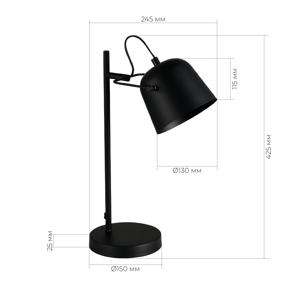 Светильник настольный BLANK E27 1х40W