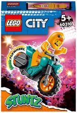 Конструктор LEGO City Stuntz 60310 Трюковый мотоцикл с цыплёнком