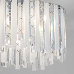 Умный подвесной светильник с хрусталем 101011/6 хром